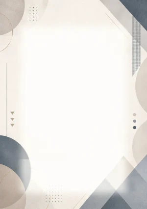 Invitație digitală aniversară Minimal Chic, fundal premium cu forme geometrice soft, textură de hârtie premium și tonuri neutre