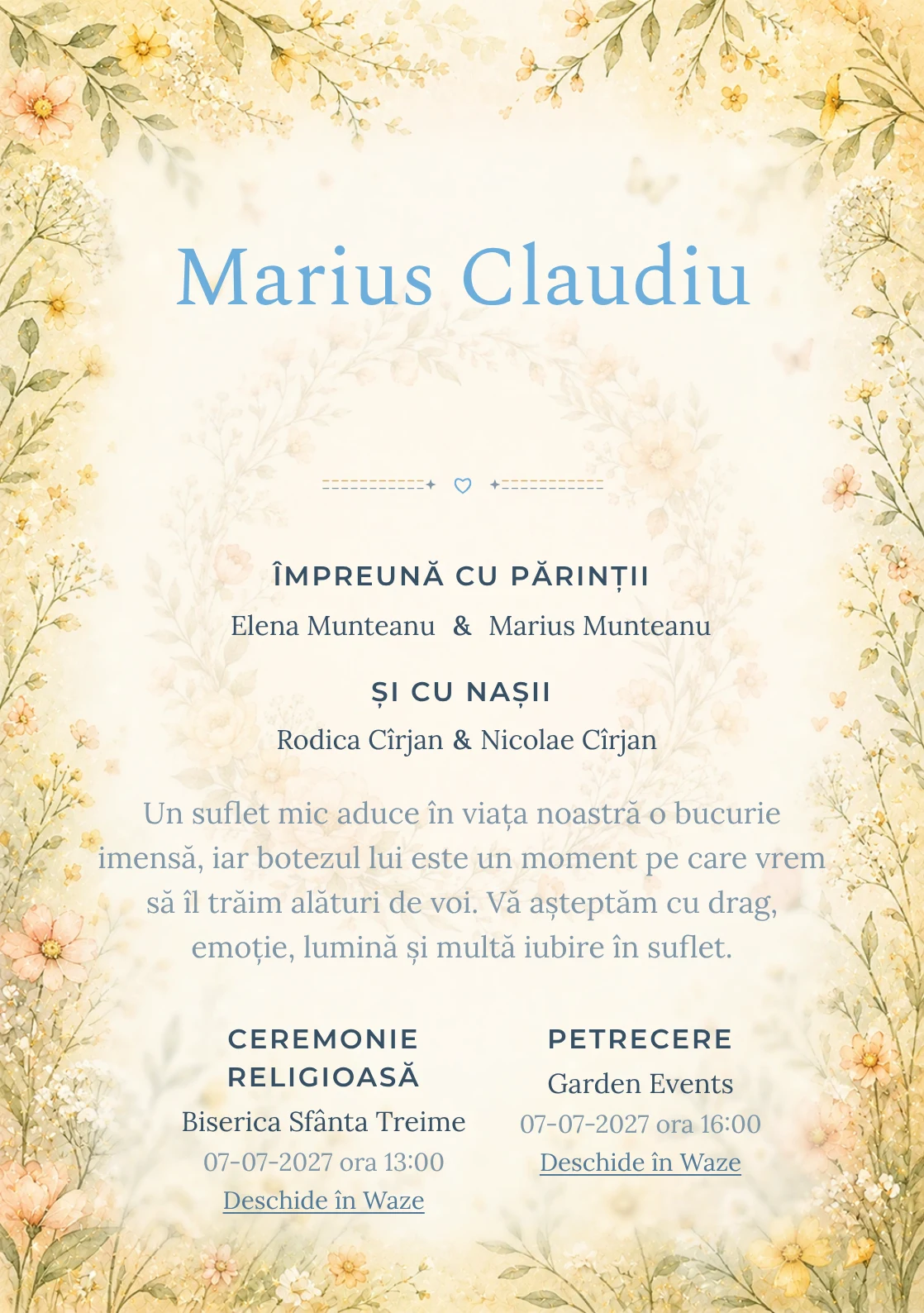 Cunună de Flori - Premium