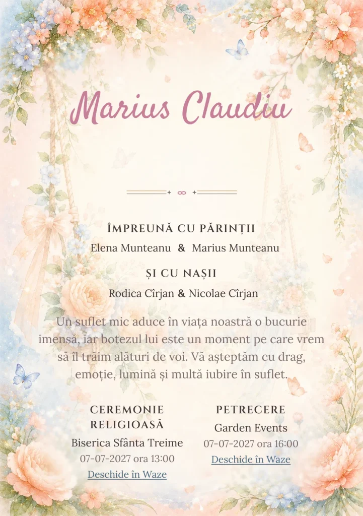 Leagăn cu Flori - Basic